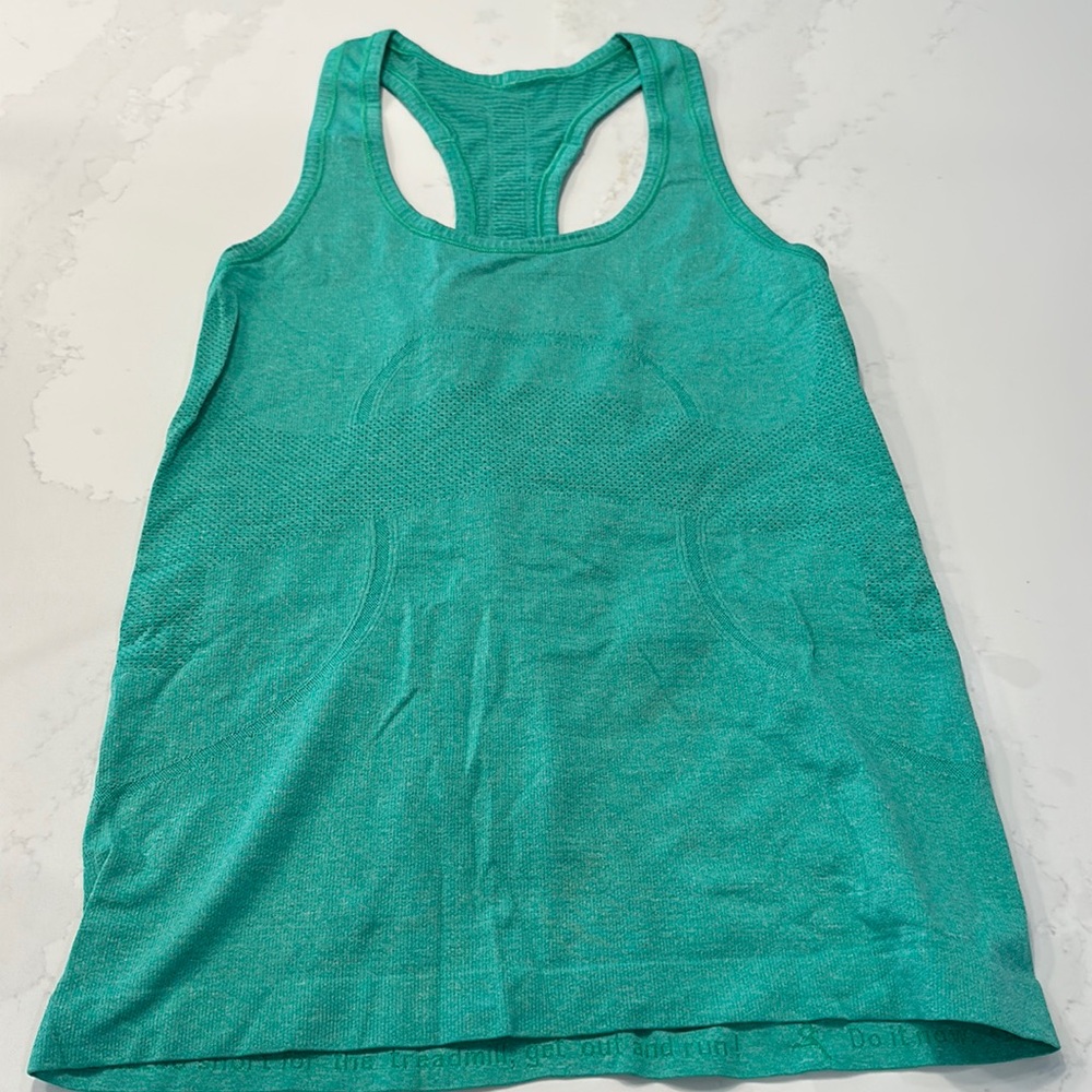 Swiftly Tech Racerback Green Tank